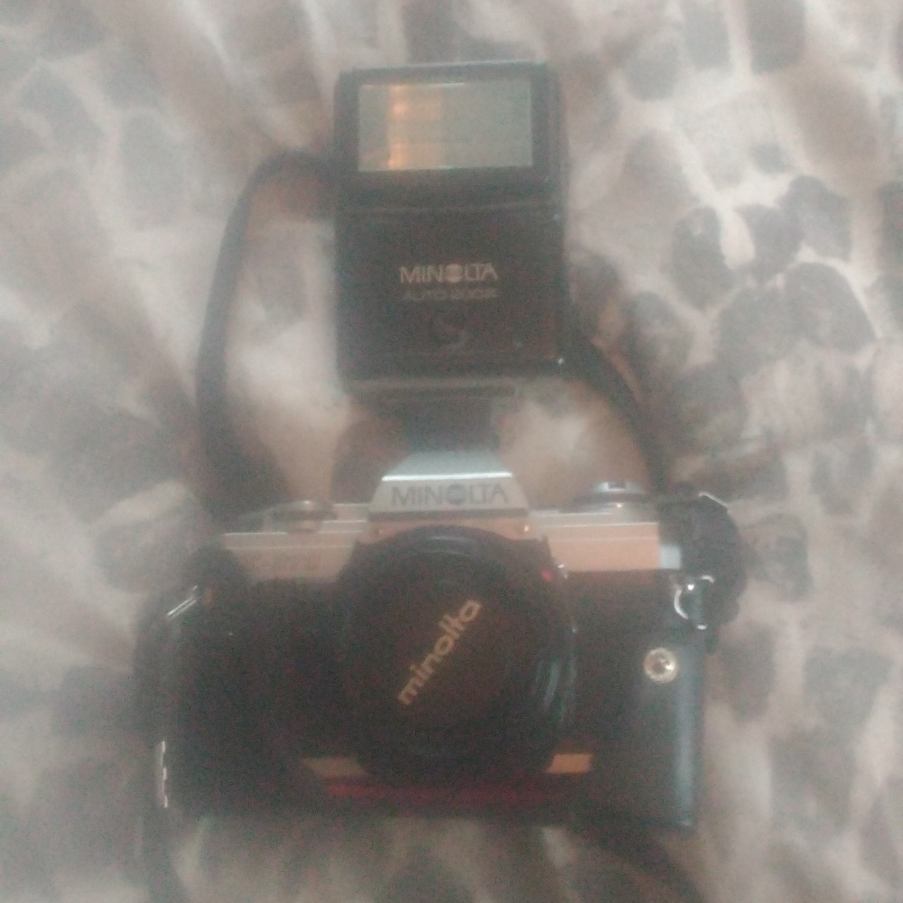 Minolta Camera With Accessories Bundle